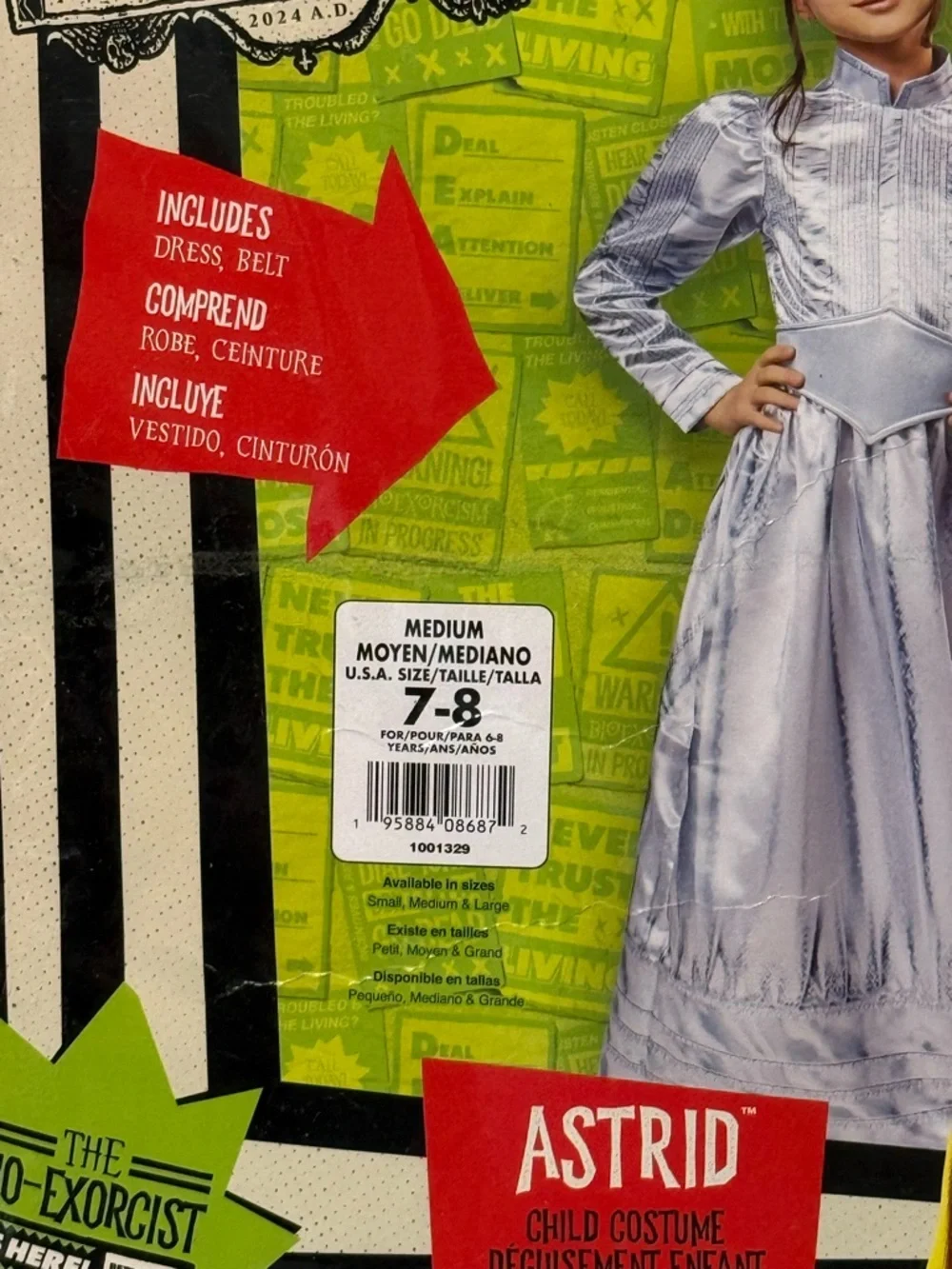 Beetlejuice Beetlejuice Astrid Costume for Kids Medium Brand New - Picture 9 of 11